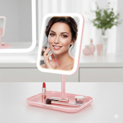 Espejo Portátil Inteligente con Luz  LED para Maquillaje