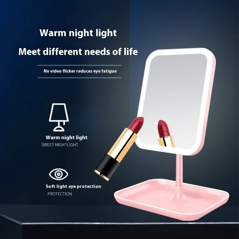 Espejo Portátil Inteligente con Luz  LED para Maquillaje